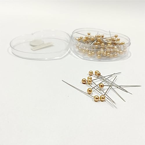 JYC CREATIVE 2 x 112 boîtes à broches, épingles à tête ronde, épingles à tête de boule colorée, épingles à décorer, épingles à ruban, épingles pour mariage, (2 x 112) - Nail Gallerys