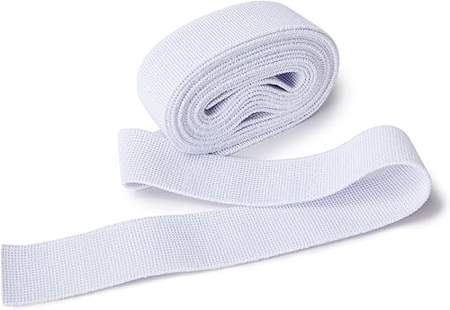 Bande Élastique Pasmanta, Bandes Extensibles pour la Couture, Ceinture Élastique Solide pour Pantalons, pour Les Projets Ménagers et de Bricolage, pour Coudre des Tissus (25mm - Blanc) - Nail Gallerys