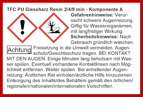 TFC PU Résine de coulée Resin 4 min. I bi-matière-10520010 Masse I dünnflüssig, 1 kg - Nail Gallerys
