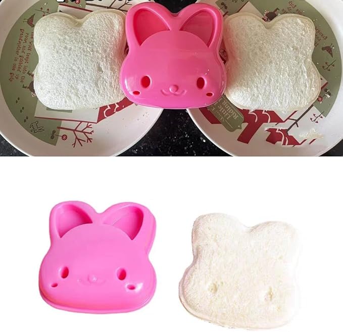 Bread sandwich making mold children's sandwich cookie cutter - DIY cat, bear, cartoon mouse, car shaped cookie cutter children's lunch box bento box boy and girl (4 inches long) - Nail Gallerys