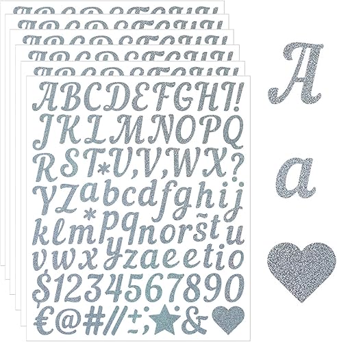 Calkkrer Lot de 6 feuilles d'autocollants dorés brillants en vinyle, résistants aux intempéries, lettres adhésives DIY pour porte, boîte aux lettres, texte souhaité - Nail Gallerys