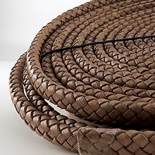 Cordon en cuir tressé ovale – Tressage ovale