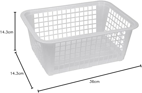 Metaltex 349804 Panier en Plastique Blanc 26,6 x 36 x 14,3 cm - Nail Gallerys