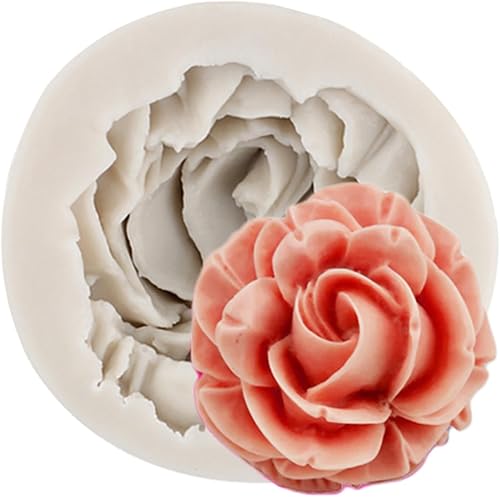 MINFEIDMS Bloom Moules en silicone 3D en forme de rose pour décoration de gâteaux, bonbons, chocolat, pâte à sucre, savon, bougie, argile polymère - Nail Gallerys