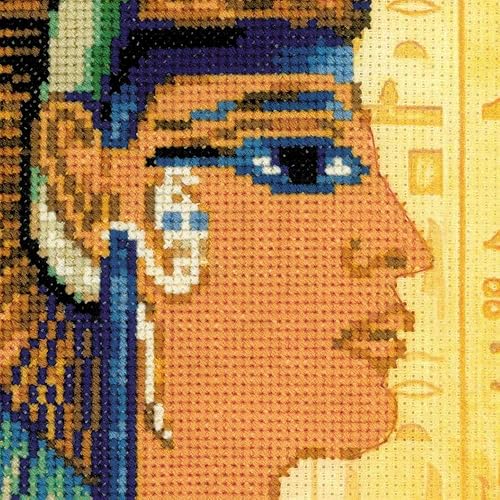 RIOLIS 0046 PT Cleopatra Cross Stitch Kit, Coton, Multi Color, 30 x 40 x 0, 1 cm - Nail Gallerys