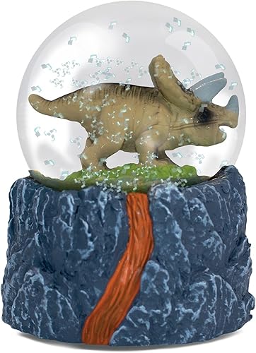 Water Globe - Triceratops de Deluxebase. Boule à Neige Dinosaure avec Figurine en résine et Base moulée. Idéal pour décorer la Maison, Les Ornements et Les Cadeaux. - Nail Gallerys