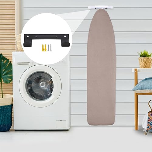 Cintre pour planche à repasser, organisateur de planche à repasser, Crochet de planche de fer pour support de rangement mural, Rangement vertical peu encombrant, crochets de planche à repasser pour ch - Nail Gallerys