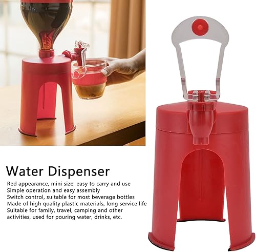 Culnflun Distributeur d’Eau, Distributeur de Boissons Inversé, Mini Distributeur de Soda, Distributeur d’Eau de Camping Inversé, Distributeur d’Eau à Pression Manuelle pour Bars - Nail Gallerys