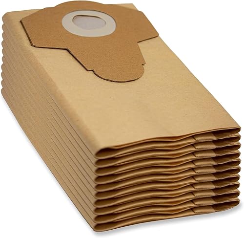 CERTIFIED Lot de 10 sacs anti-poussière compatibles avec les sacs Scheppach ASP30-ES Wet & Dry 30 L pour aspirateur 420 x 470 mm - Nail Gallerys