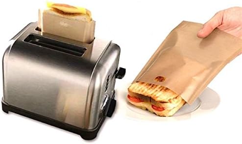 Réutilisable Grille-Pain Sac Sandwich Sacs À Pain Non Stick Bag Toast Chauffage Alimentation Sacs - Nail Gallerys