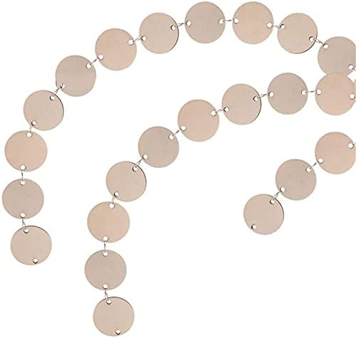 50 pièces tranches Rondes, Bricolage Cercle Forme Bois tranches disques Suspendus Calendrier Artisanat pour Famille Amis Rappel d'anniversaire décor - Nail Gallerys