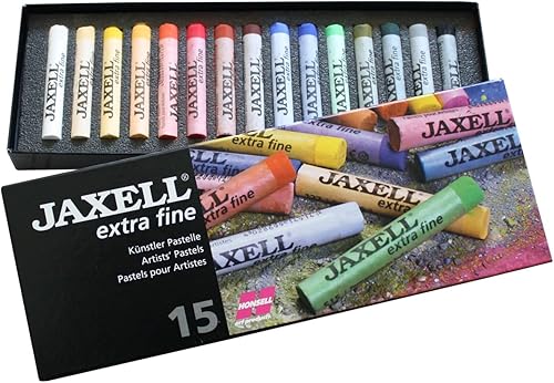Honsell Jaxell 46030 Lot de 30 pastels d'artiste extra fins dans un étui en carton, dégradé de couleurs doux, haute brillance pour artistes, peintres amateurs, écoles, cours d'art et formation - Nail Gallerys
