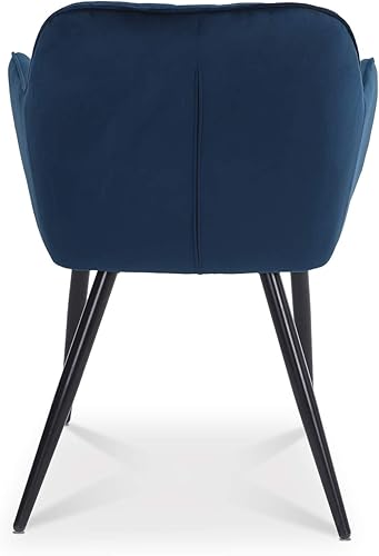 INTENSE DECO Lot de 2 chaises Victoria Vintage Pieds Noir - Nail Gallerys