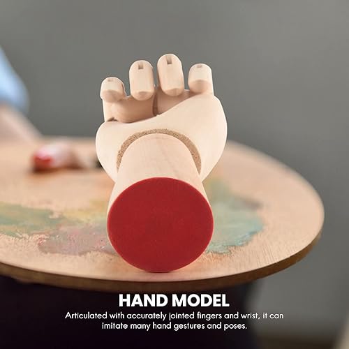 Plmvhpb 18 * 6Cm Modele articule de main droite en bois mannequin cadeau d' - Nail Gallerys