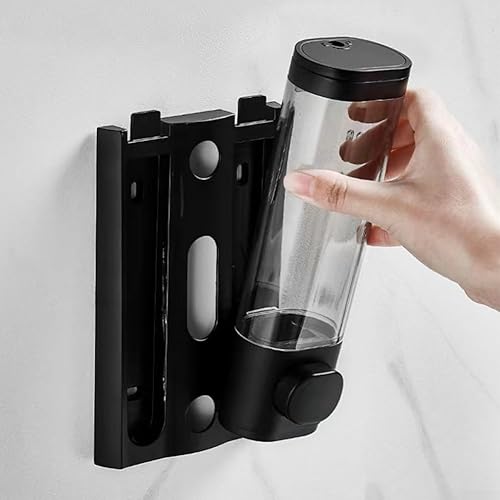 Distributeur de pompe de douche mural 3 en 1 pour salle de bain et salle de bain (3 en 1 noir) - Nail Gallerys