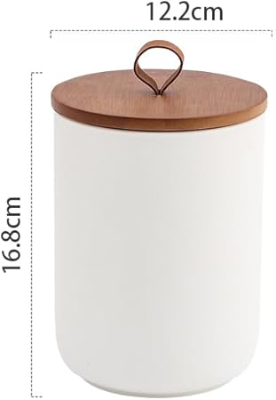 outer treasure Bocal moderne en céramique avec couvercle pour sucre, café, café, sucre, thé, épices, etc. Noir 260 ml - Nail Gallerys