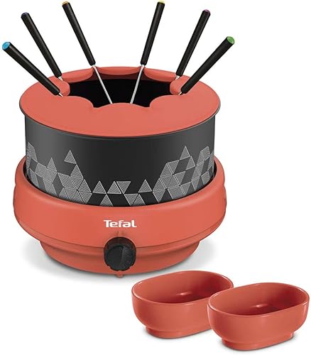 Tefal Fondue Twist Noir Corail 800W 6 Personnes EF261001 - Nail Gallerys