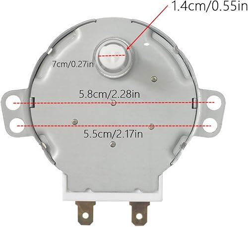 Moteur à micro-ondes à plateau tournant Installation facile Moteur à micro-ondes Moteur à micro-ondes silencieux Structure métallique Composant micro-ondes - Nail Gallerys