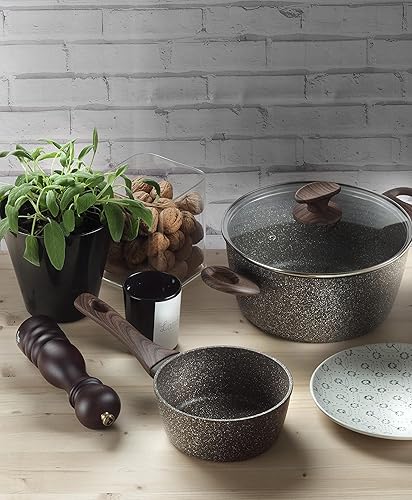 Pintinox marmite en aluminium série Pinti Chalet, diamètre 16 cm, revêtement antiadhésif, induction - Nail Gallerys