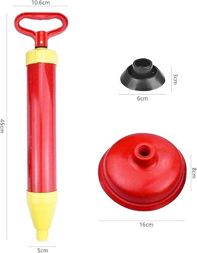 Demason Déboucheur à ventouse Puissant en ABS, Haute Pression Convient Sure Support avec 2 ventouses pour Salle de Bain Toilettes Baignoire Lavabo - Nail Gallerys