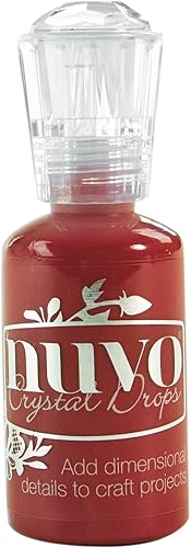 Tonic Studios 'Automne Rouge Nuvo Gouttes en Cristal, Acrylique, Multicolore, 1 oz, Lot de 4 - Nail Gallerys