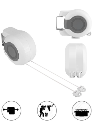 Corde à linge rétractable