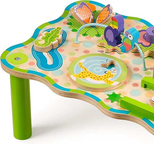 Melissa & Doug First Play Children€s Jungle Wooden Activity Table for Toddlers, Multicolor 30122 - Nail Gallerys