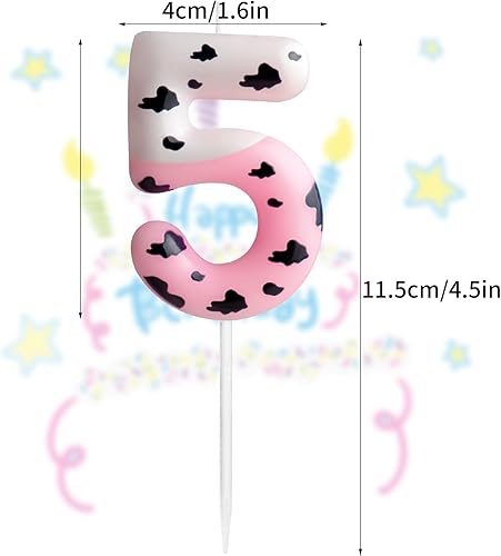 Bougies d'anniversaire en forme de voitures de course en forme de numéro 4 - Noir - Thème de la circulation - Pour fille et garçon - Décoration de gâteau d'anniversaire - Nail Gallerys