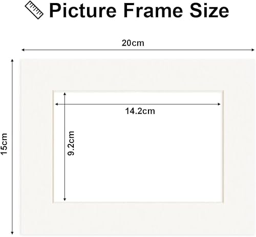 CHEVVY 12 X Passe-Partout Blancs Passe-Partout 15 X 20CM Cadre Photo Carton Passe-Partout Blanc pour Photo Cadre Photo Carton pour Affiches, Peintures - Nail Gallerys