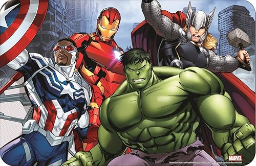 Lot de 2 sets de table compatibles avec Avengers - Sous-main à modeler - Multicolore - Lot de 3 - Nail Gallerys