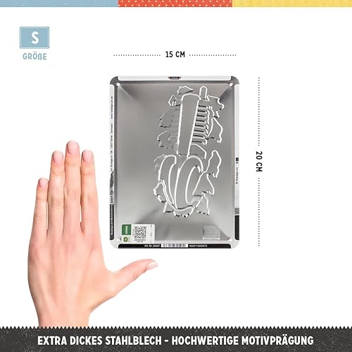 Nostalgic-Art Plaque vintage, John Deere - Tractor & Animal – Idée de cadeau pour fans de tracteurs, métal, Design rétro pour décoration, 15 x 20 cm 26267 - Nail Gallerys