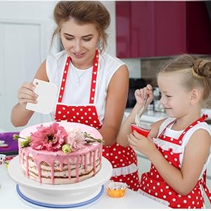 Kit de pâtisserie Plateau Tournant de Gâteau DIY Ustensiles Kits Décoration pour Glaçage,Déco,Poches