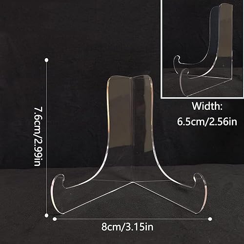 TopHomer Lot de 2 présentoirs en acrylique transparent pour cadre photo, décoration de la maison et œuvres d'art - Nail Gallerys