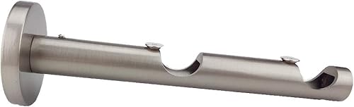 Barres de rideau – Ensemble basique en verre 1 double barre en acier inoxydable. Longueur : 1,50 m. - Nail Gallerys