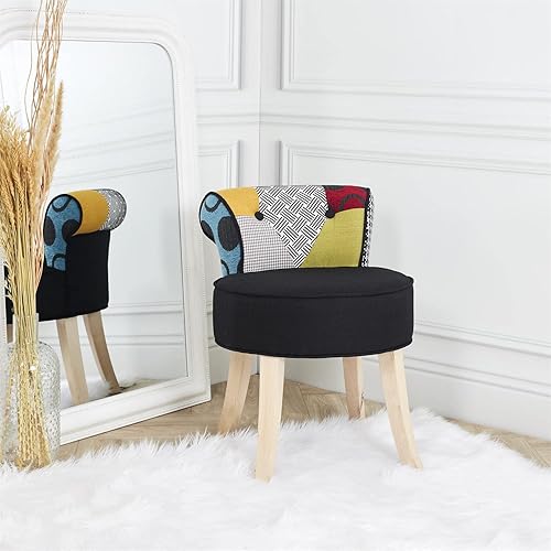 Tabouret Eleonor Patchwork Home Deco Factory - Nail Gallerys
