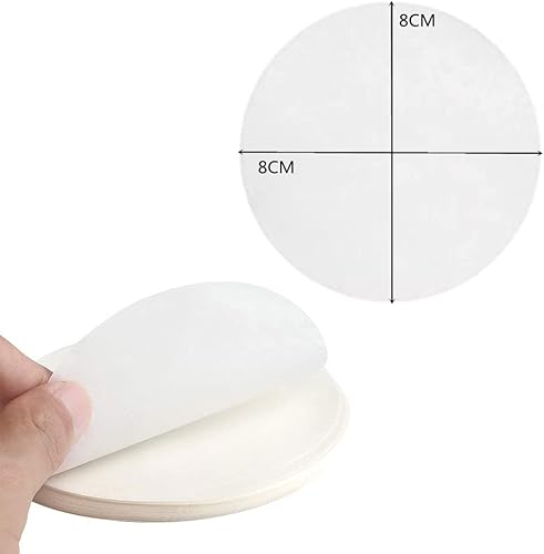 Lot de 500 disques en papier pour hamburger, 8 cm, pour la cuisine, le bœuf, les hamburgers, les galettes, les moules à gâteaux ronds - Nail Gallerys