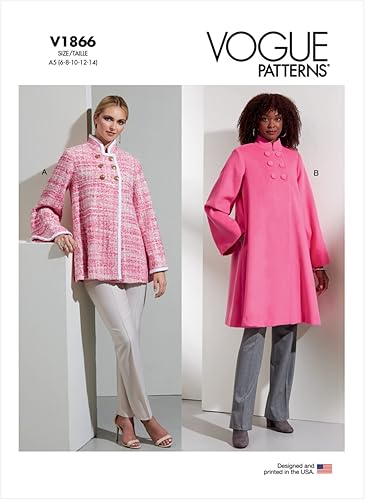 Vogue Patterns V1866F5 Veste pour femme F5 (44-46-48-50-52) - Nail Gallerys