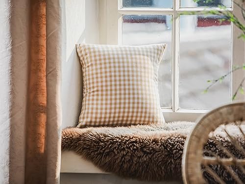 FILU Lot de 2 housses de coussin, 40 x 40 cm, couleur au choix, à carreaux menthe/blanc, 100 % coton, décoration pour chaque pièce, jardin et terrasse - Nail Gallerys