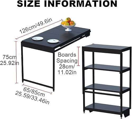 BAYTEWJX Table Pliante À Abattant Mural Table Murale Pliante Escamotable Table Escamotable en Bois Établi Pliant Bureau pour Salon Chambre Bureau Buanderie Économiser De l'espace. - Nail Gallerys