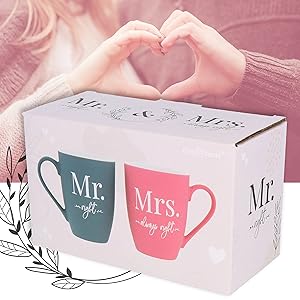 cadeau couple,mr et mrs,mug monsieur madame,cadeau anniversaire de mariage, cadeau mariage