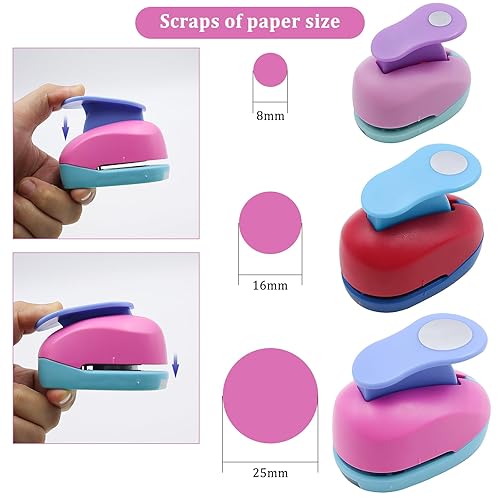 INNAL 3 PCS Mini Perforatrice,Perforatrice Rond,Perforeuses à Papier,Perforatrices de Papier Creative,Rayher perforatrice,Coeur Poinçon Fait Main Trou Coe Ur pour Album Scrapbooking DIY,Carte de Voeux - Nail Gallerys