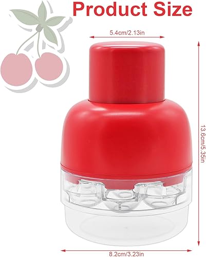 Aleker Dénoyauteur de cerises en plastique de qualité alimentaire, dénoyauteur de cerises portable, outil facile à presser avec poignée pour 8 cerises pour enfants et faire de la confiture de cerises - Nail Gallerys