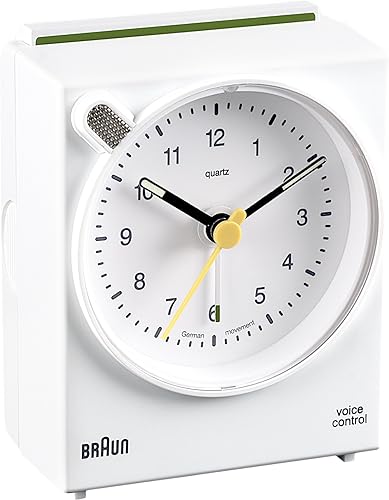 Braun BNC 004 WH Réveil à Quartz Blanc - Nail Gallerys