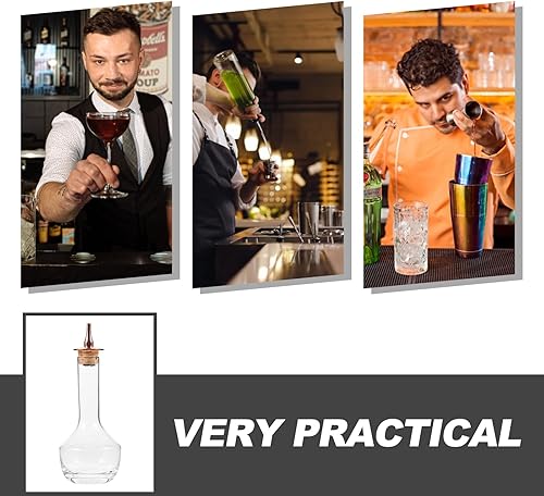 Amosfun Lot De 2 Bouteilles en Verre Robustes en Acier Inoxydable pour Bar Accessoire pour Mélanger des Cocktails - Nail Gallerys