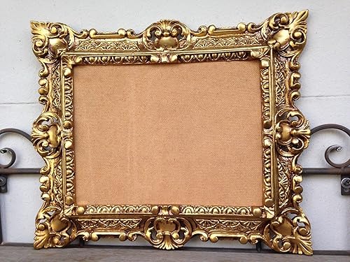 Cadre photo baroque doré 3047 - 45 x 38 cm - Rectangulaire - 30 x 24 cm - Nail Gallerys