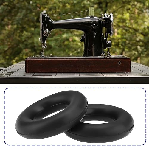 EMSea Lot de 10 Anneaux en Caoutchouc pour Enrouleur de Canette de Machine à Coudre Compatibles avec SINGER 201K 99K 28K 66K Diamètre Extérieur 28 Mm Diamètre Intérieur 15 Mm Épaisseur 6,5 Mm Noir - Nail Gallerys