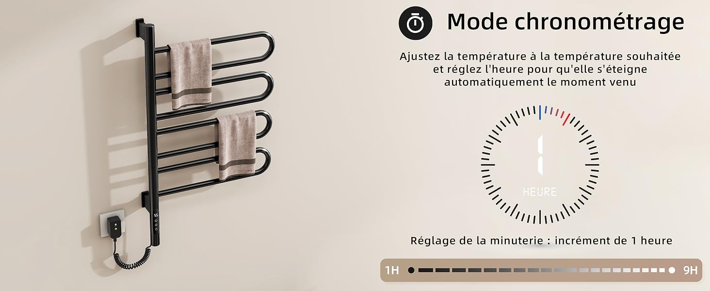 porte-serviettes électrique