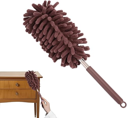 Dépoussiéreur de toile d'araignée domestique | Plumeau en microfibre – Brosse de nettoyage haute portée, dépoussiérant de meubles, brosse à épousseter multifonction, outil de nettoyage de voiture, de - Nail Gallerys
