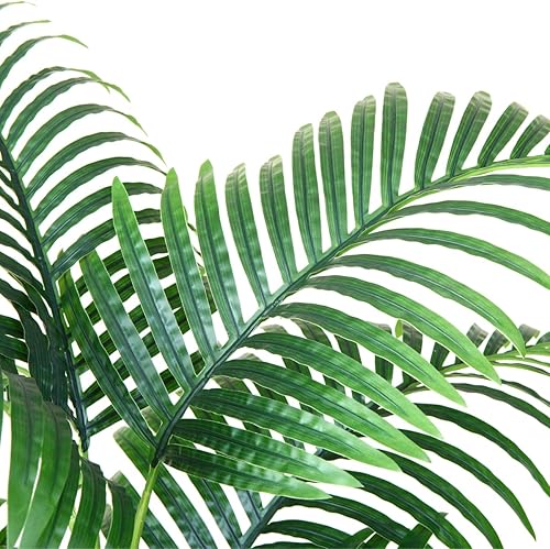 Fopamtri Plantes Artificielles Fausse Plante de Palmier Majesté en Pot Hauteur 90cm Tropical Vertes Décoration Palmier Artificiel pour Interieur ou Exterieur Decoration（2PACK - Nail Gallerys