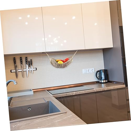 HOLIDYOYO Corbeille À Fruits Pour Rangement De Fruits Sous Armoire Panier Suspendu En Macramé Polyvalent - Nail Gallerys